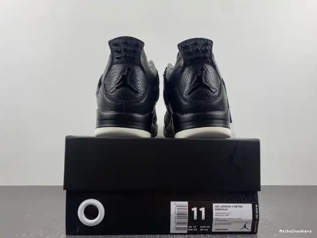 MaikeSneakers Retro Jordan 819139-010 Black Hair Pony 4 0604